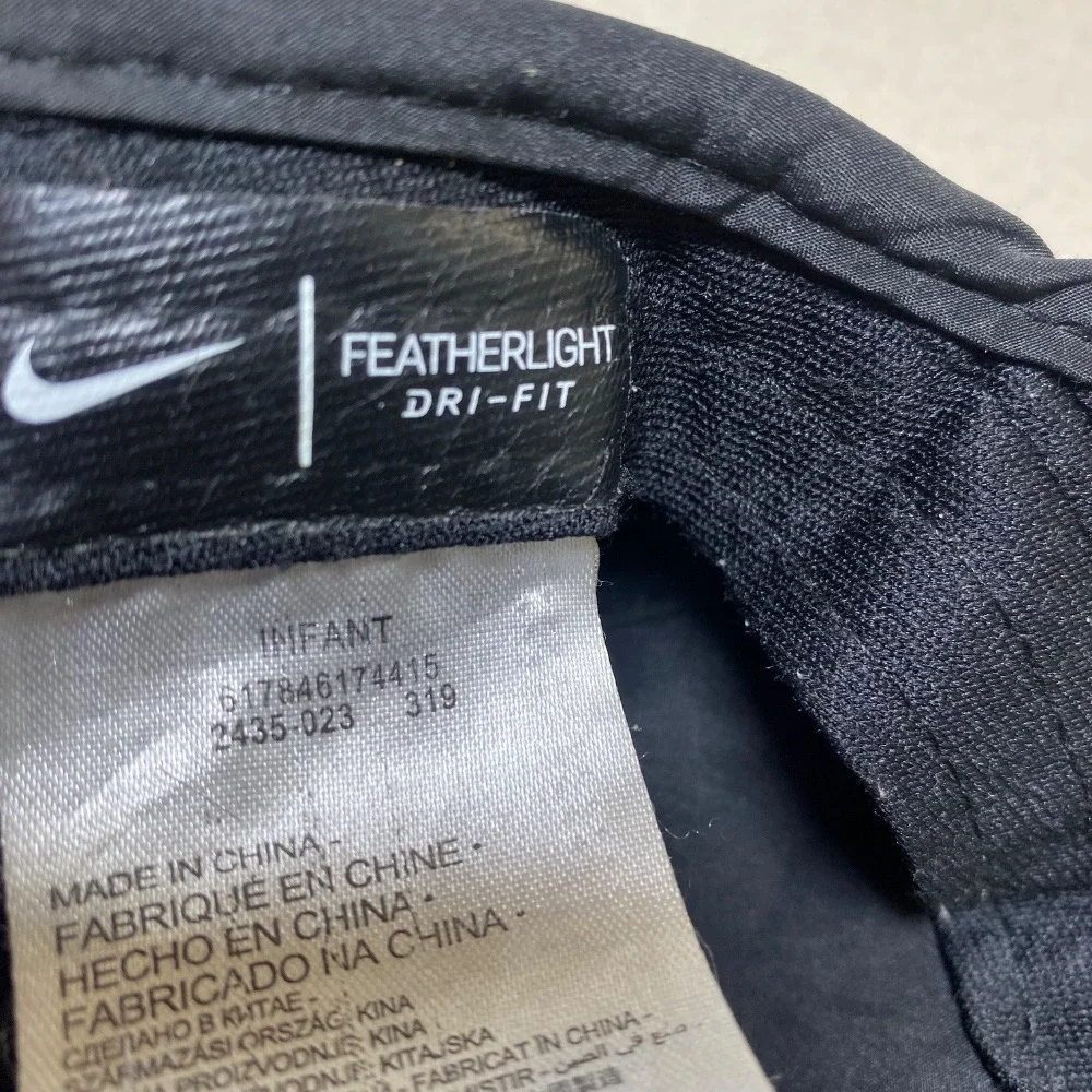 Nike Kids Dri-FIT Infant Adjustable Strap‎ Back Lightweight Black